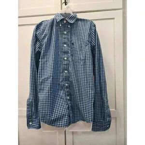 Abercrombie & Fitch Mens Shirt  XL Blue Button-Down Slim Fit Lomg Sleeves Y2K
